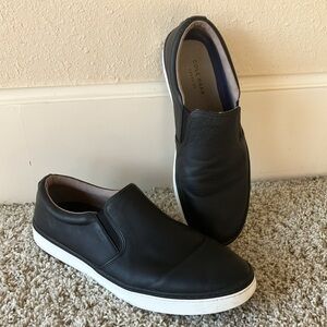 Cole Haan Falmouth Black Leather 13M Slip-On Loafers